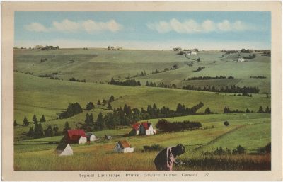 , Typical Landscape. Prince Edward Island, Canada. (1494), PEI Postcards
