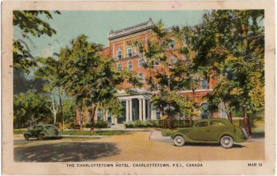 , The Charlottetown Hotel, Charlottetown, P.E.I. Canada (2150), PEI Postcards