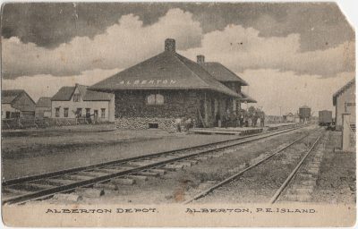 , Alberton Depot. Alberton, P.E. Island. (2534), PEI Postcards